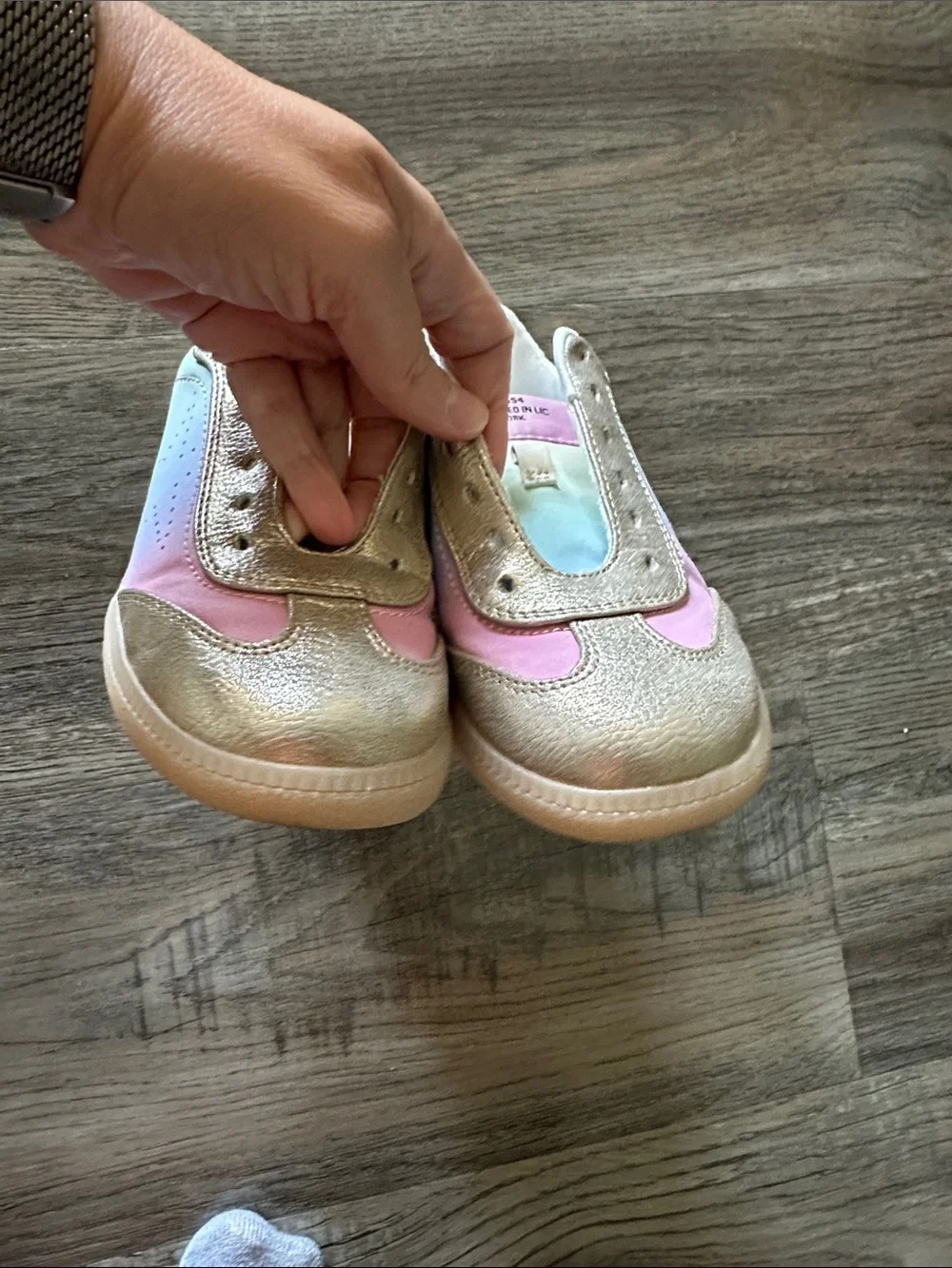 Steve Madden Kids Pastel Pink, Mint & Cream Slip-On Sneakers